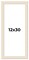 12x30 Wide Barnwood Picture Frame with UV-Resistant Acrylic & Acid Free Backing, Available in 6 Paint Finishes - Grey, Brown, White, and Black